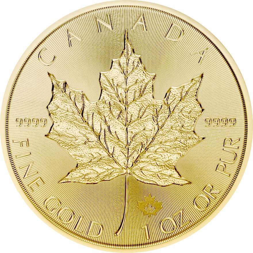 Canada 1oz Gold Maple Leaf (Year Varies)